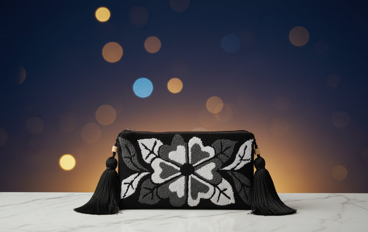 Bolso Artesanal Wayuu - Estilo crossbody (mediano)
