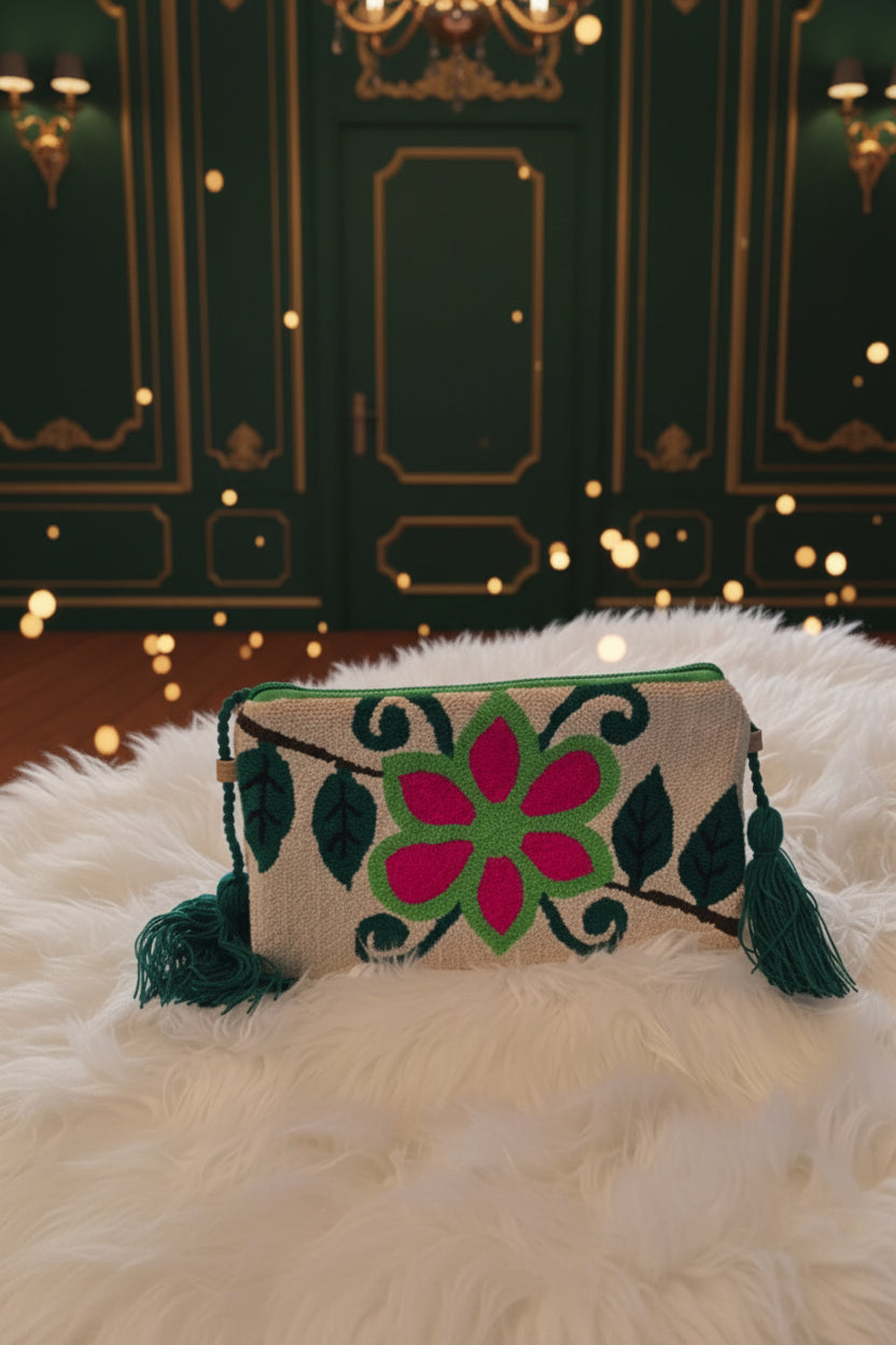 Bolso Artesanal Wayuu - Estilo crossbody (mediano)