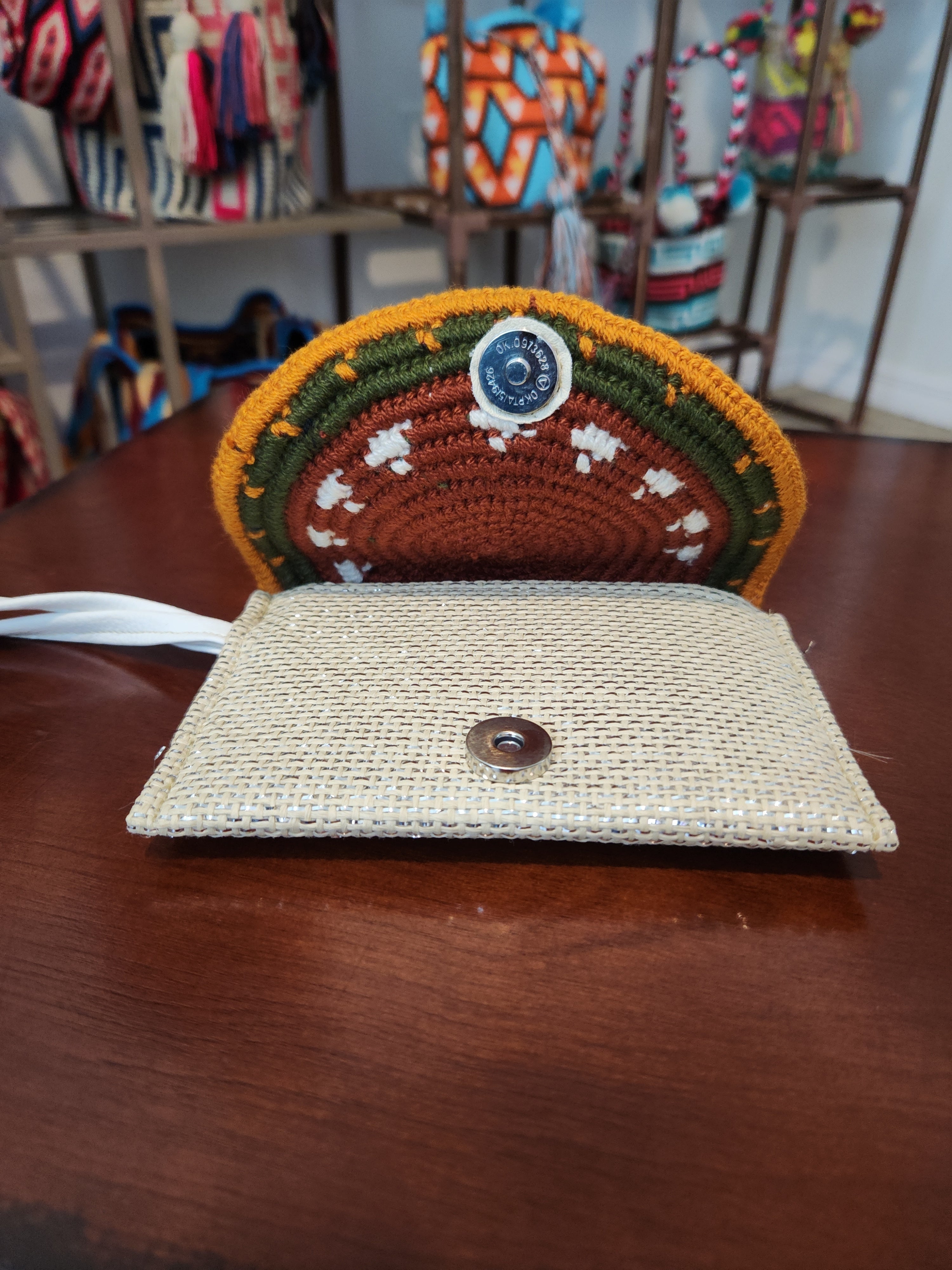 Sobre Monedero / Cartera de Mano Wayúu (Clutch o Wristlet) - 6"x4"