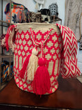 Bolso Artesanal Wayúu - Estilo bucket (Grande - 11" a 11.5")