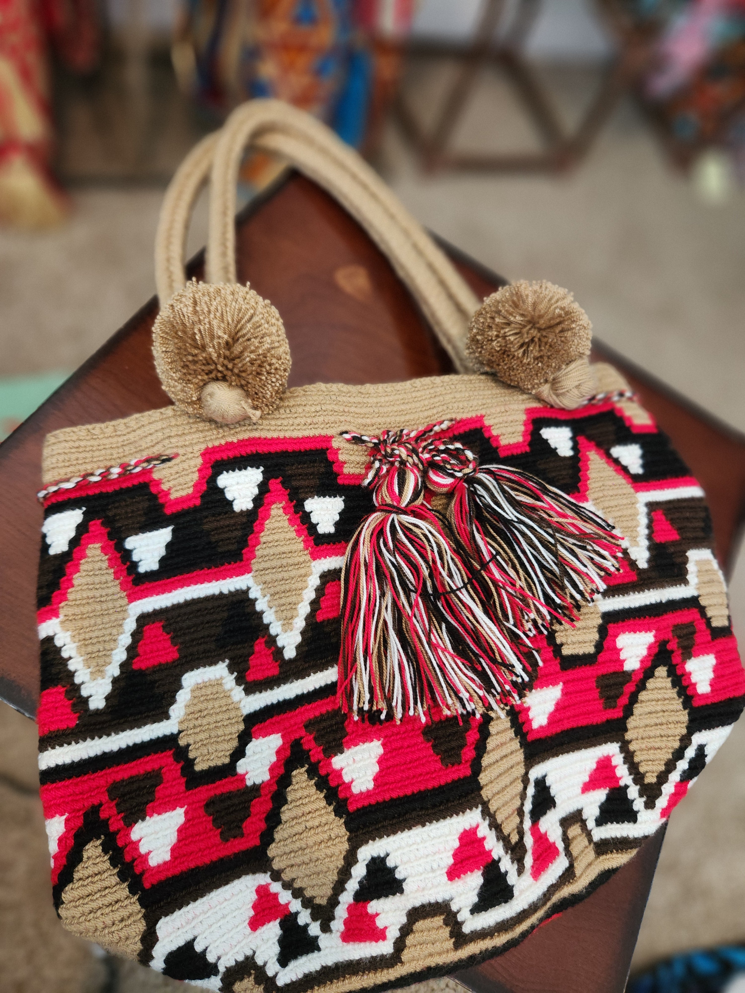 Bolsa Wayúu tipo Cartera / Tote Bag - 10.5"