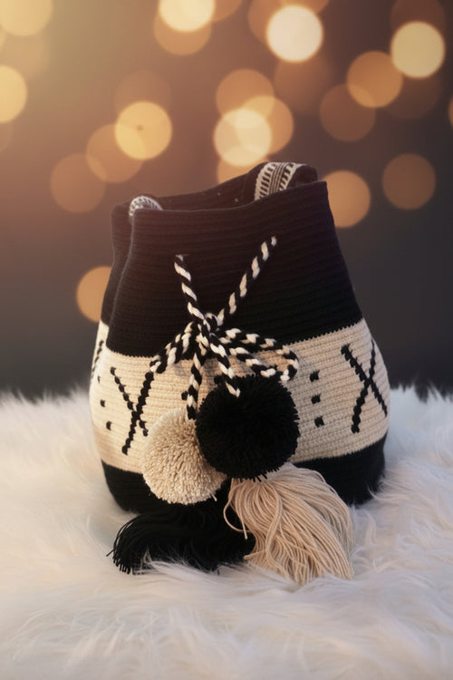 Bolso Artesanal Wayuu - Estilo bucket (Mediano)