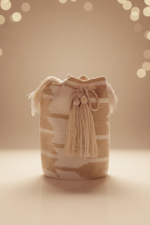 Bolso Artesanal Wayuu - Estilo bucket (Grande)